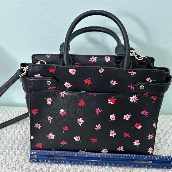 Kate Spade Staci Ditsy Buds Medium Satchel - Picture 5 of 6